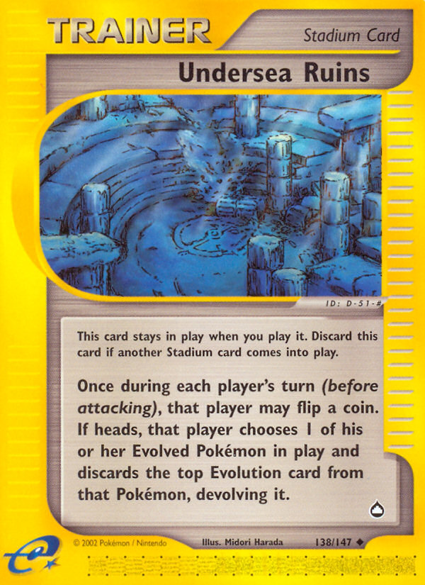 Undersea Ruins (138/147) [Aquapolis] | Jomio and Rueliete's Cards and Comics