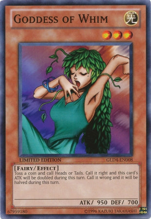Goddess of Whim [GLD4-EN008] Common | Jomio and Rueliete's Cards and Comics