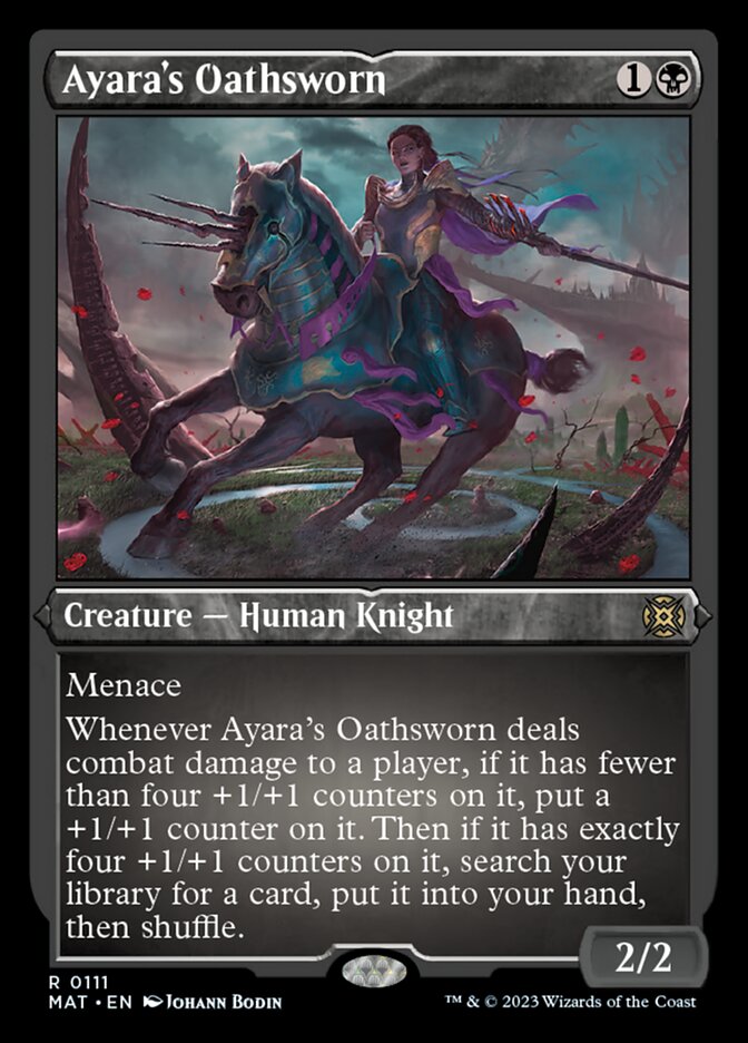 Ayara's Oathsworn (Foil Etched) [March of the Machine: The Aftermath] | Jomio and Rueliete's Cards and Comics