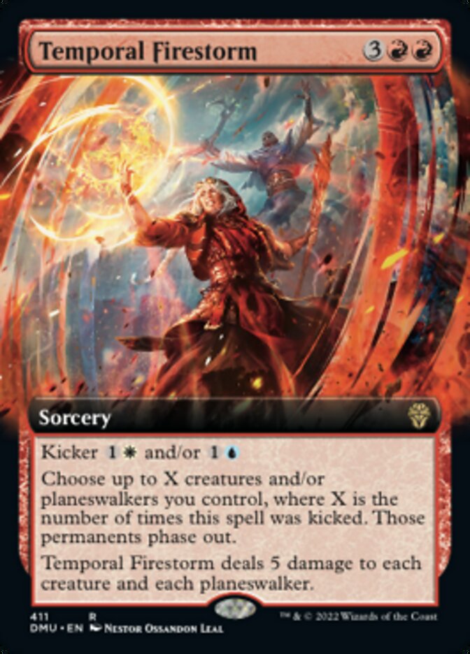 Temporal Firestorm (Extended Art) [Dominaria United] | Jomio and Rueliete's Cards and Comics