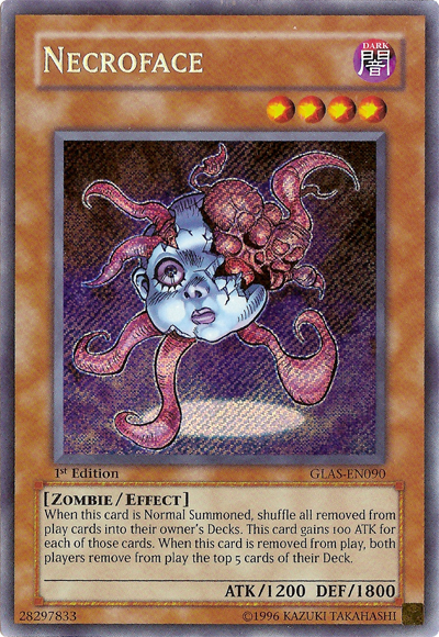 Necroface [GLAS-EN090] Secret Rare | Jomio and Rueliete's Cards and Comics