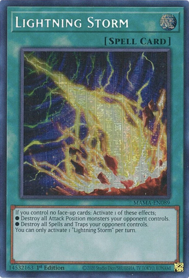 Lightning Storm [MAMA-EN089] Secret Pharaoh's Rare | Jomio and Rueliete's Cards and Comics