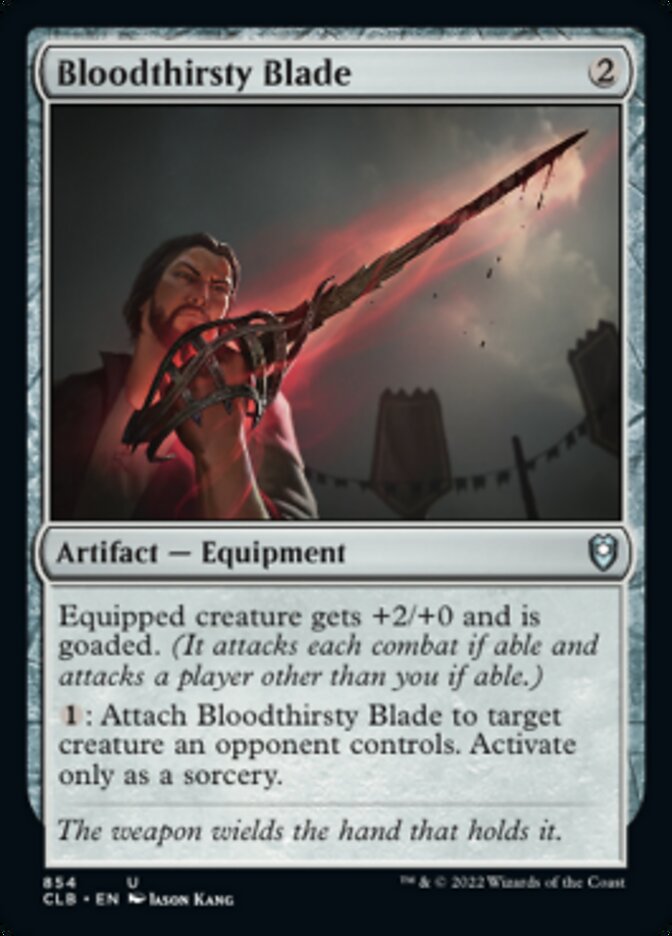 Bloodthirsty Blade [Commander Legends: Battle for Baldur's Gate] | Jomio and Rueliete's Cards and Comics