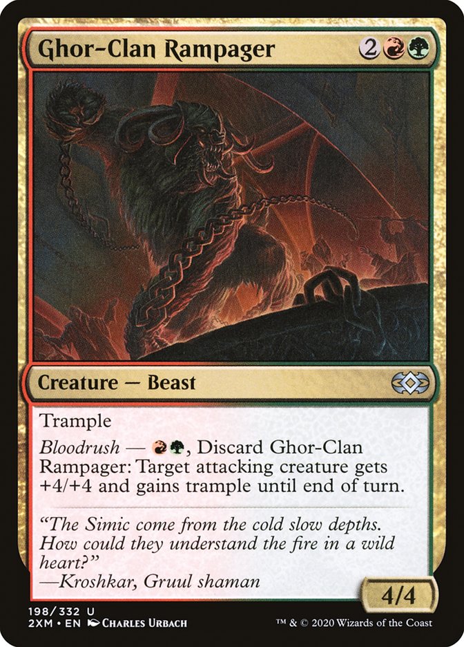 Ghor-Clan Rampager [Double Masters] | Jomio and Rueliete's Cards and Comics