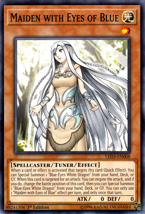 Maiden with Eyes of Blue [LED3-EN008] Common | Jomio and Rueliete's Cards and Comics