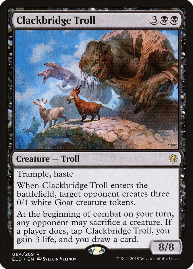 Clackbridge Troll [Throne of Eldraine] | Jomio and Rueliete's Cards and Comics