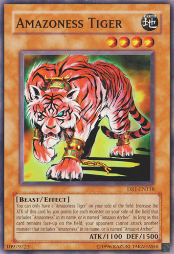 Amazoness Tiger [DR1-EN118] Common | Jomio and Rueliete's Cards and Comics