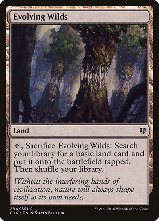 Evolving Wilds [Commander 2016] | Jomio and Rueliete's Cards and Comics