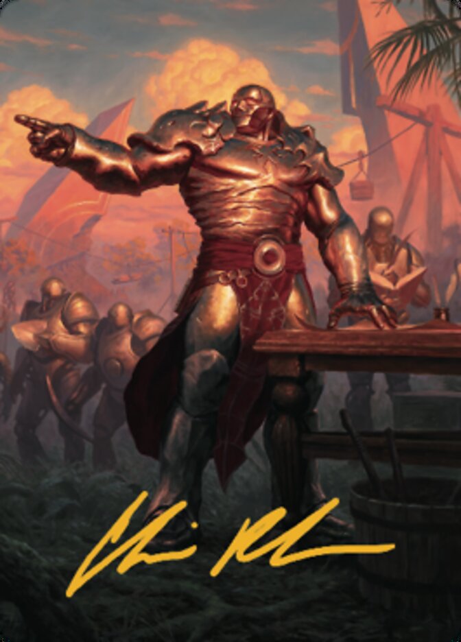 Karn, Living Legacy Art Card 1 (Gold-Stamped Signature) [Dominaria United Art Series] | Jomio and Rueliete's Cards and Comics