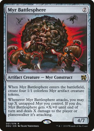 Myr Battlesphere [Duel Decks: Elves vs. Inventors] | Jomio and Rueliete's Cards and Comics