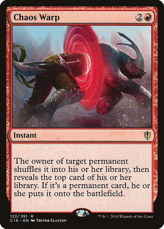 Chaos Warp [Commander 2016] | Jomio and Rueliete's Cards and Comics