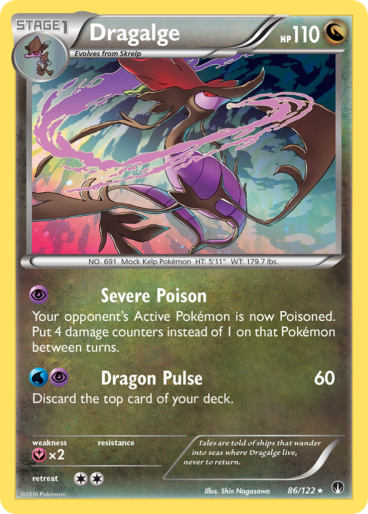 Dragalge (86/122) [XY: BREAKpoint] | Jomio and Rueliete's Cards and Comics