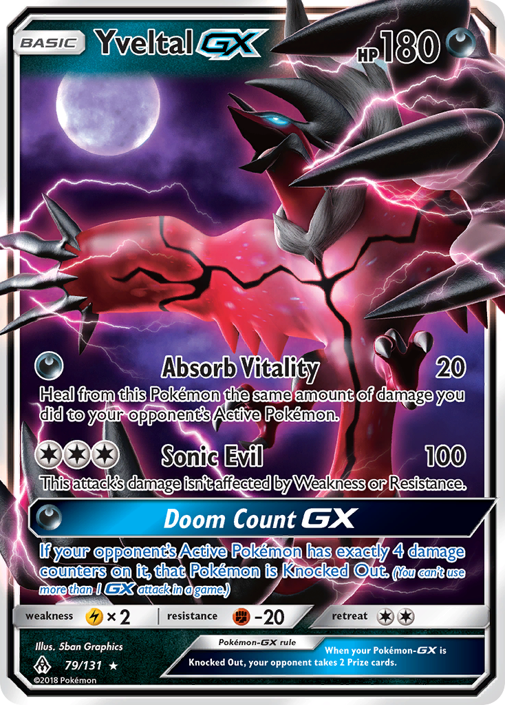 Yveltal GX (79/131) [Sun & Moon: Forbidden Light] | Jomio and Rueliete's Cards and Comics