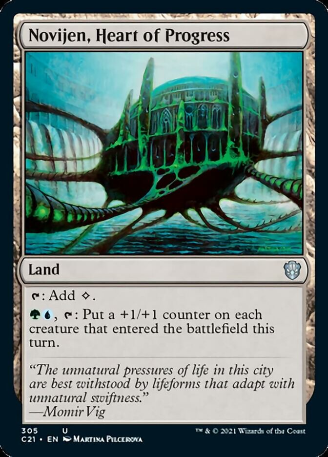 Novijen, Heart of Progress [Commander 2021] | Jomio and Rueliete's Cards and Comics