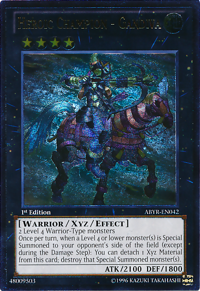 Heroic Champion - Gandiva (UTR) [ABYR-EN042] Ultimate Rare | Jomio and Rueliete's Cards and Comics