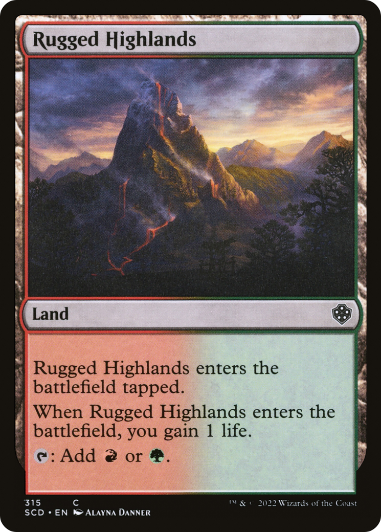 Rugged Highlands [Starter Commander Decks] | Jomio and Rueliete's Cards and Comics