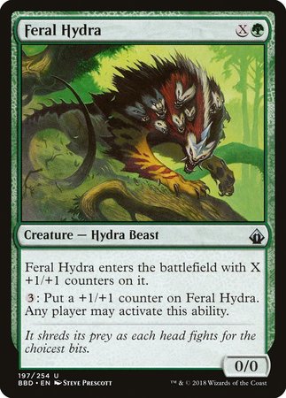 Feral Hydra [Battlebond] | Jomio and Rueliete's Cards and Comics