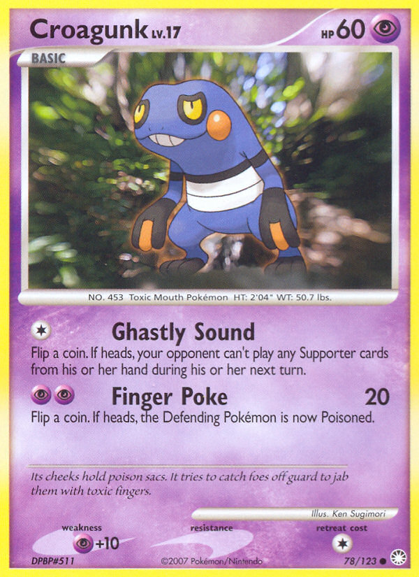 Croagunk (78/123) [Diamond & Pearl: Mysterious Treasures] | Jomio and Rueliete's Cards and Comics