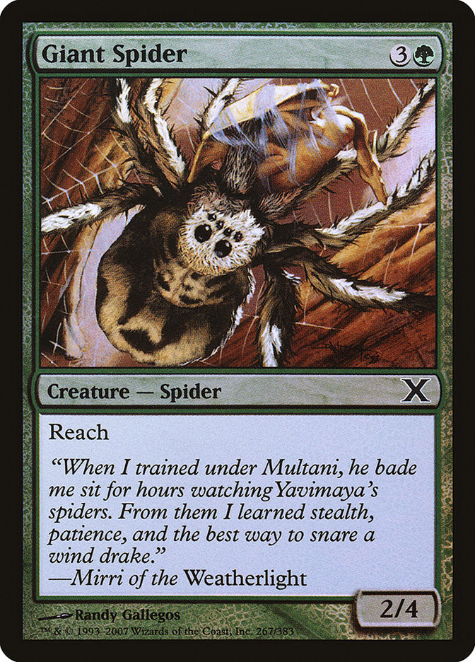 Giant Spider (Premium Foil) [Tenth Edition] | Jomio and Rueliete's Cards and Comics