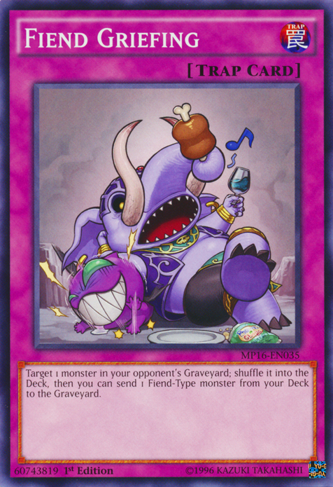 Fiend Griefing [MP16-EN035] Common | Jomio and Rueliete's Cards and Comics
