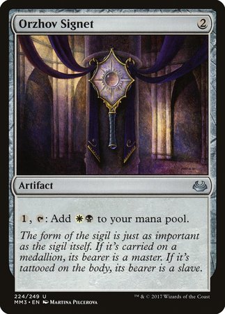 Orzhov Signet [Modern Masters 2017] | Jomio and Rueliete's Cards and Comics