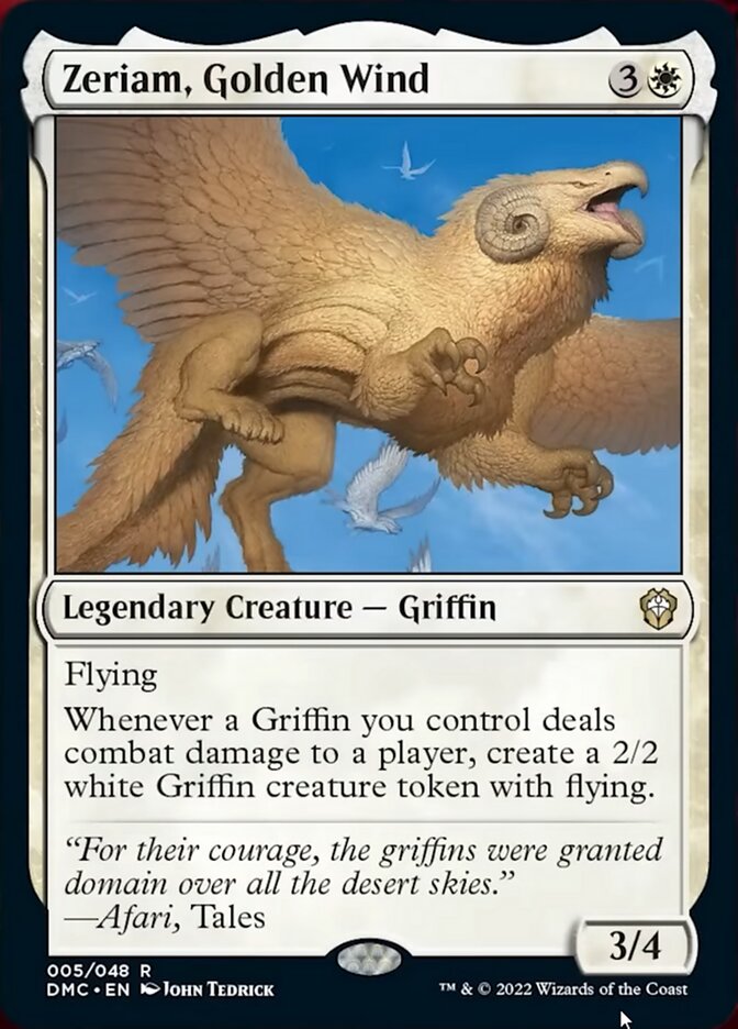 Zeriam, Golden Wind [Dominaria United Commander] | Jomio and Rueliete's Cards and Comics