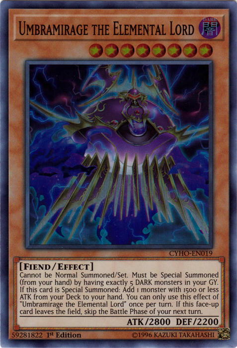 Umbramirage the Elemental Lord [CYHO-EN019] Super Rare | Jomio and Rueliete's Cards and Comics