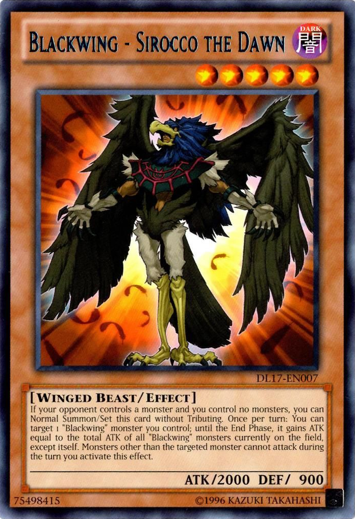Blackwing - Sirocco the Dawn (Blue) [DL17-EN007] Rare | Jomio and Rueliete's Cards and Comics