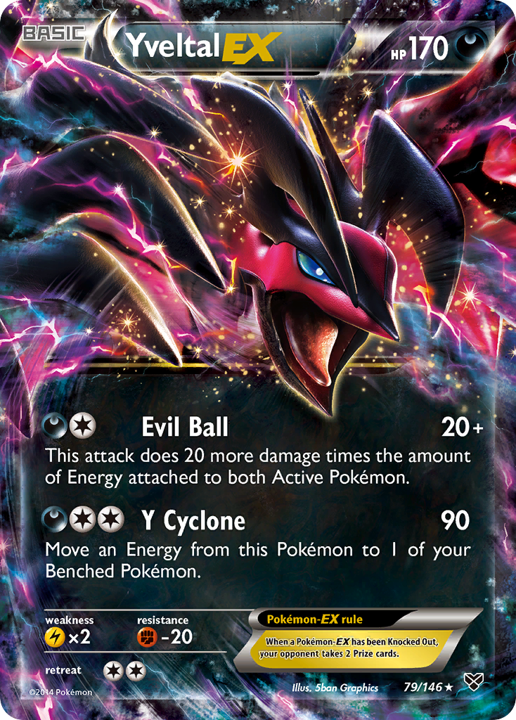 Yveltal EX (79/146) [XY: Base Set] | Jomio and Rueliete's Cards and Comics