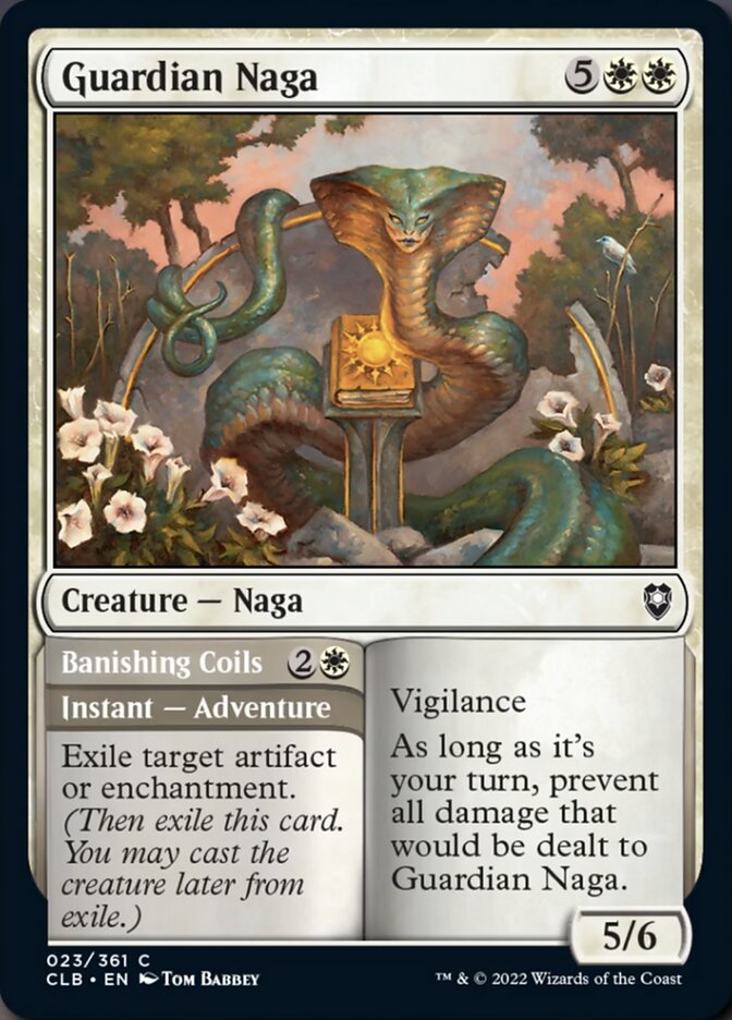 Guardian Naga // Banishing Coils [Commander Legends: Battle for Baldur's Gate] | Jomio and Rueliete's Cards and Comics