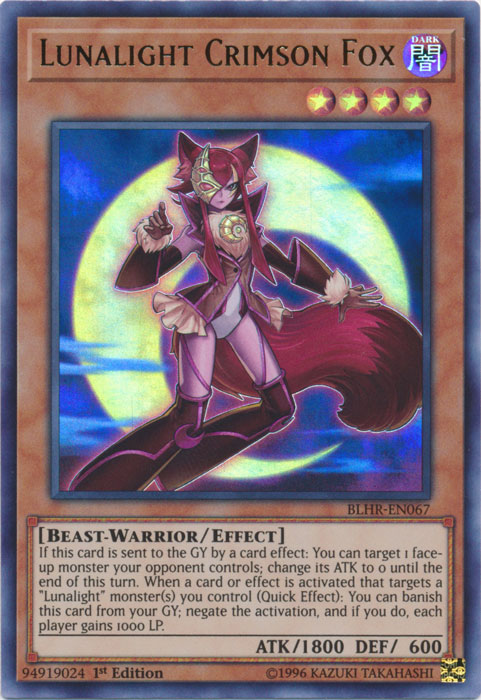 Lunalight Crimson Fox [BLHR-EN067] Ultra Rare | Jomio and Rueliete's Cards and Comics