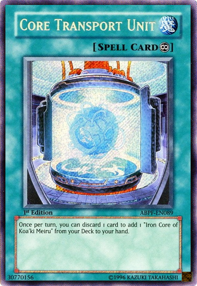 Core Transport Unit [ABPF-EN089] Secret Rare | Jomio and Rueliete's Cards and Comics