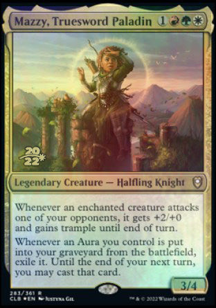 Mazzy, Truesword Paladin [Commander Legends: Battle for Baldur's Gate Prerelease Promos] | Jomio and Rueliete's Cards and Comics