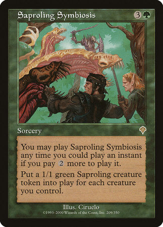 Saproling Symbiosis [Invasion] | Jomio and Rueliete's Cards and Comics