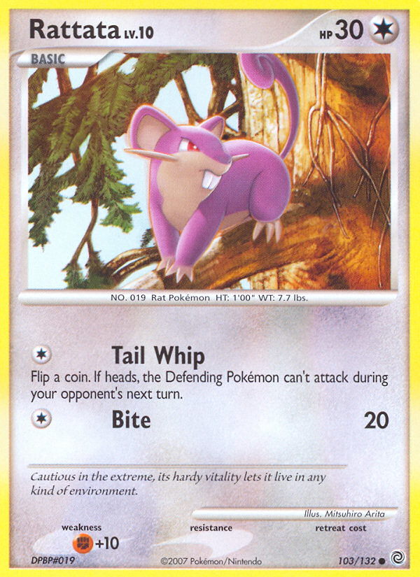 Rattata (103/132) [Diamond & Pearl: Secret Wonders] | Jomio and Rueliete's Cards and Comics