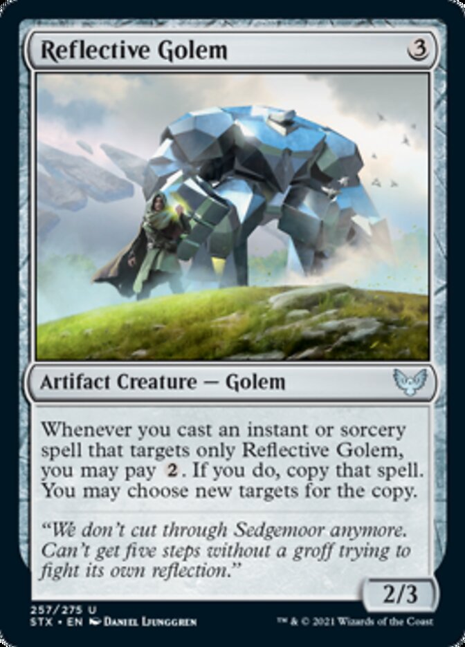 Reflective Golem [Strixhaven: School of Mages] | Jomio and Rueliete's Cards and Comics