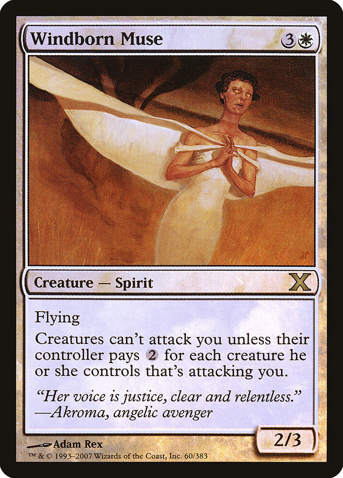 Windborn Muse (Premium Foil) [Tenth Edition] | Jomio and Rueliete's Cards and Comics