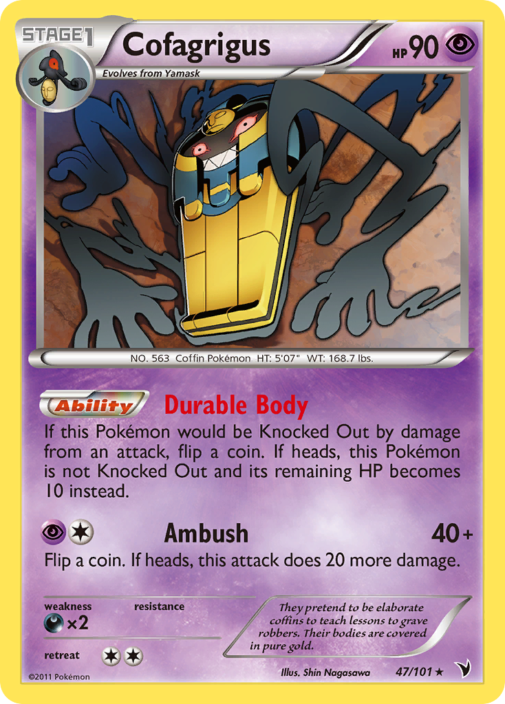 Cofagrigus (47/101) [Black & White: Noble Victories] | Jomio and Rueliete's Cards and Comics