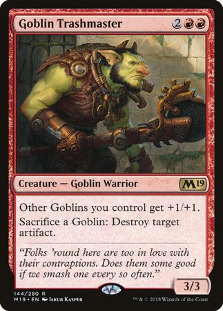 Goblin Trashmaster [Core Set 2019] | Jomio and Rueliete's Cards and Comics