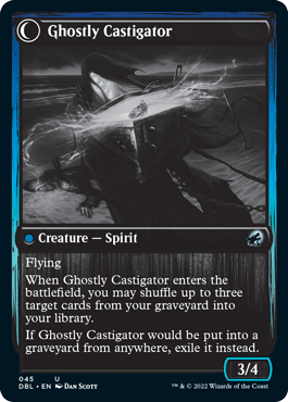 Covetous Castaway // Ghostly Castigator [Innistrad: Double Feature] | Jomio and Rueliete's Cards and Comics