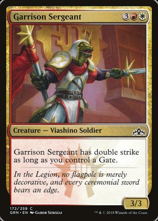 Garrison Sergeant [Guilds of Ravnica] | Jomio and Rueliete's Cards and Comics