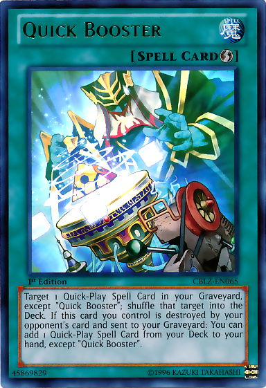 Quick Booster [CBLZ-EN065] Ultra Rare | Jomio and Rueliete's Cards and Comics