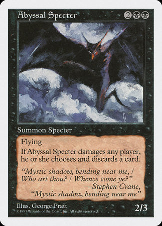Abyssal Specter [Fifth Edition] | Jomio and Rueliete's Cards and Comics