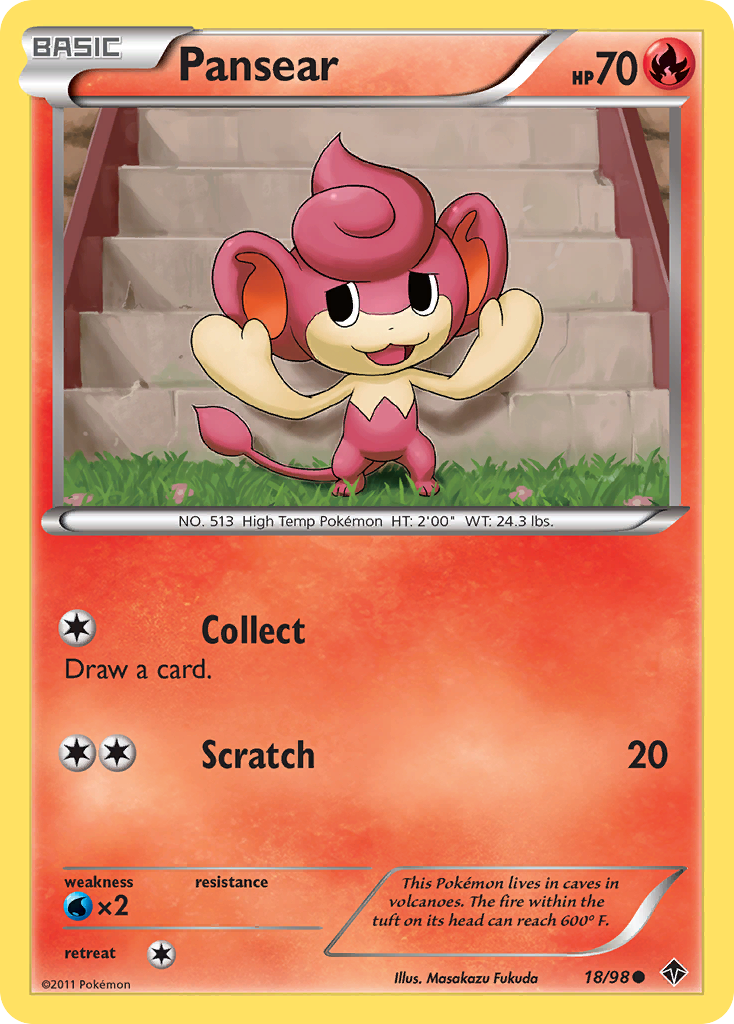 Pansear (18/98) [Black & White: Emerging Powers] | Jomio and Rueliete's Cards and Comics