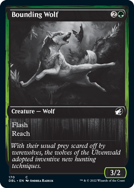 Bounding Wolf [Innistrad: Double Feature] | Jomio and Rueliete's Cards and Comics