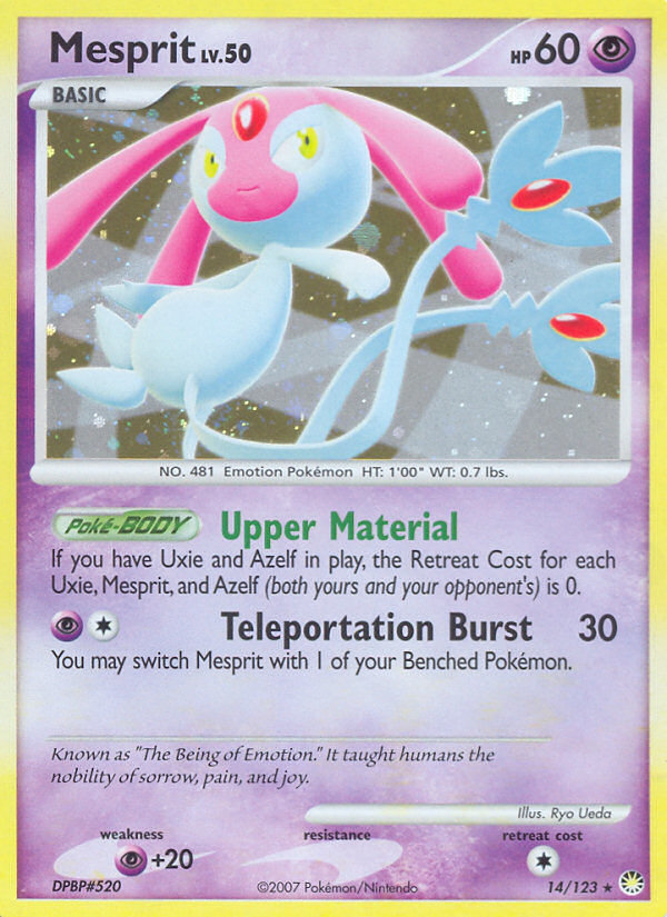 Mesprit (14/123) [Diamond & Pearl: Mysterious Treasures] | Jomio and Rueliete's Cards and Comics