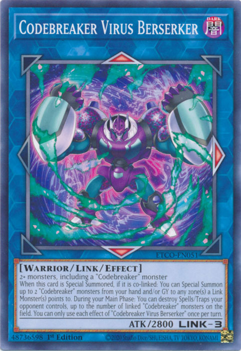 Codebreaker Virus Berserker [ETCO-EN051] Common | Jomio and Rueliete's Cards and Comics