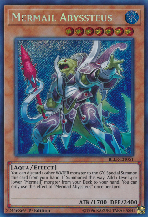 Mermail Abyssteus [BLLR-EN051] Secret Rare | Jomio and Rueliete's Cards and Comics