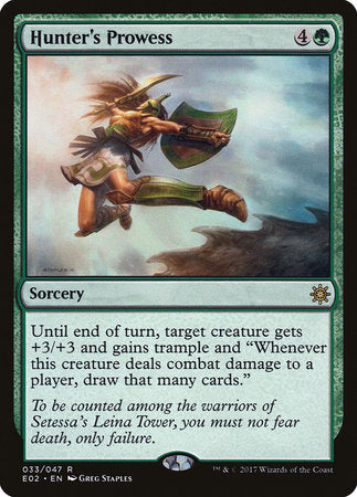 Hunter's Prowess [Explorers of Ixalan] | Jomio and Rueliete's Cards and Comics
