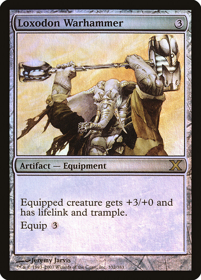 Loxodon Warhammer (Premium Foil) [Tenth Edition] | Jomio and Rueliete's Cards and Comics